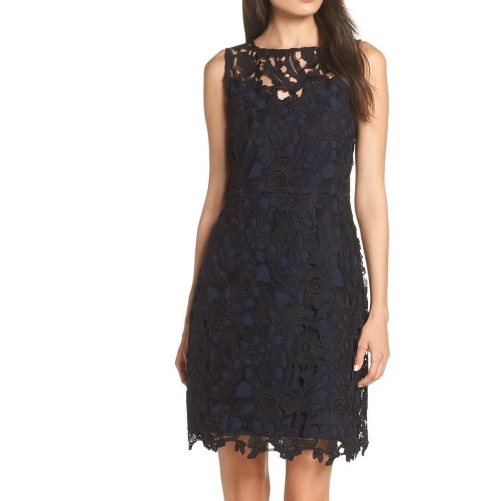 Sam Edelman Lace Sleeveless Dress Size 10 Or Large Cocktail Evening Dress